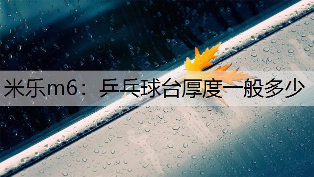 乒乓球台厚度一般多少
